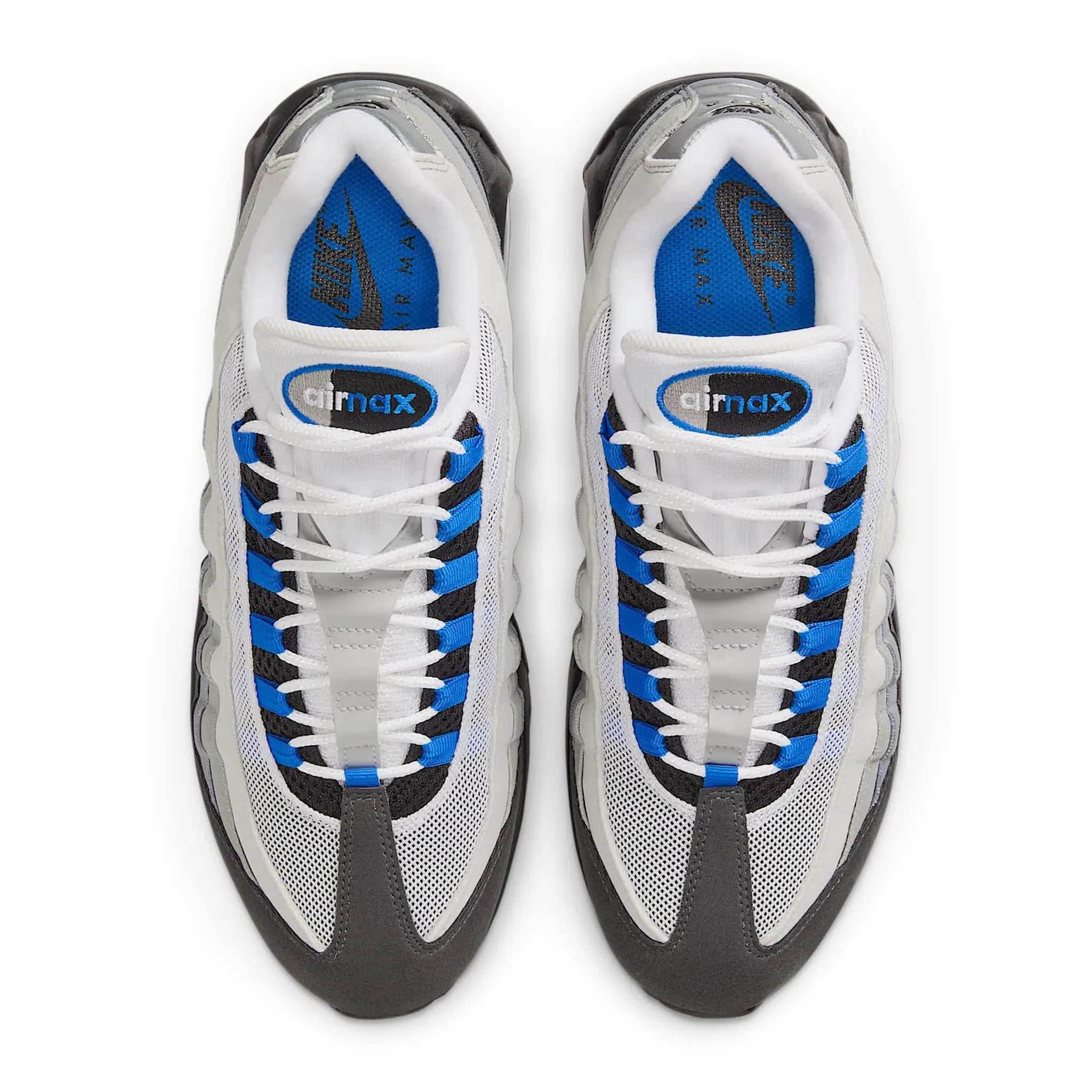 Upper View of Nike Air Max 95 OG Big Bubble Blue Spark IM7410-100